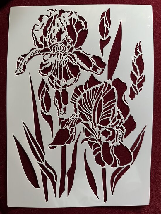 Īrisu trafarets A4